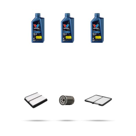 Kit tagliando 3 FILTRI e 3L OLIO compatibile con Hyundai i10 1.0 51kw dal 2010
