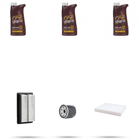 Kit tagliando 3 FILTRI e 3L OLIO compatibile con Hyundai i30 1.4 80kw dal 2007