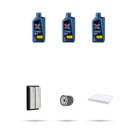 Kit tagliando 3 FILTRI e 3L OLIO compatibile con Hyundai i30 1.4 80kw dal 2007