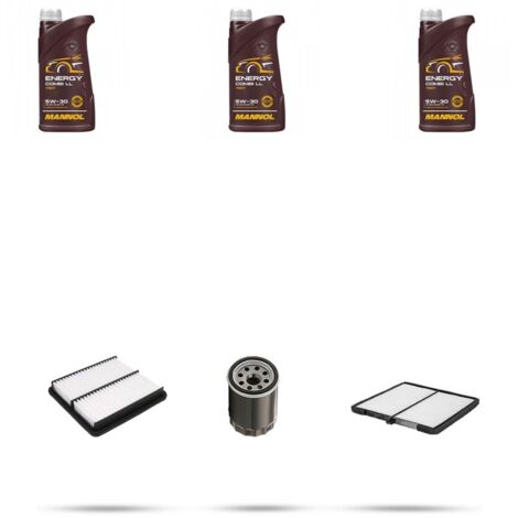 Kit tagliando 3 FILTRI e 3L OLIO compatibile con Kia Picanto I (SA) 1.0 LPG 45kw dal 2009