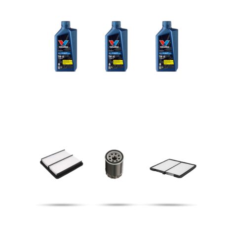 Kit tagliando 3 FILTRI e 3L OLIO compatibile con Kia Picanto I (SA) 1.1 48kw dal 2004