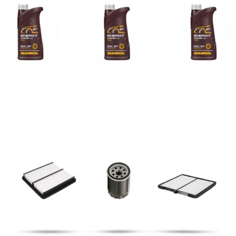 Kit tagliando 3 FILTRI e 3L OLIO compatibile con Kia Picanto II (TA) 1.0 51kw dal 2011