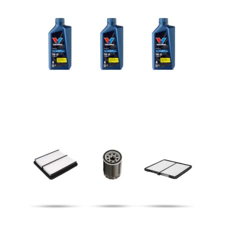 Kit tagliando 3 FILTRI e 3L OLIO compatibile con Kia Picanto II (TA) 1.0 LPG 60kw dal 2011