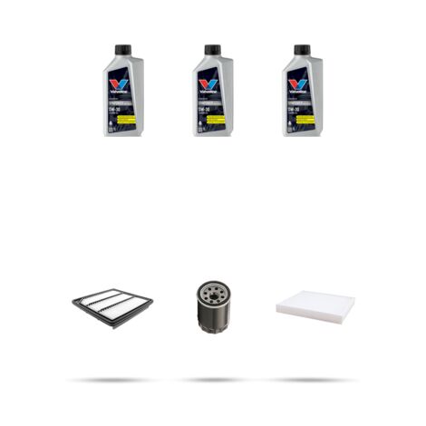 Kit tagliando 3 FILTRI e 3L OLIO compatibile con Kia Picanto III (JA) 1.0 51kw dal 2017