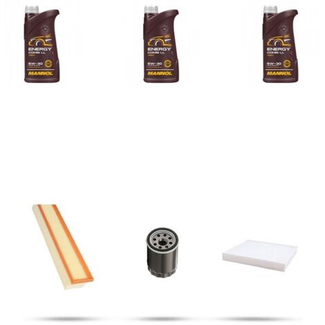 Kit tagliando 3 FILTRI e 3L OLIO compatibile con Lancia Musa 1.4 LPG 57kw dal 2010