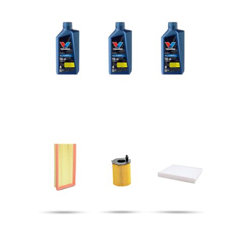 Kit tagliando 3 FILTRI e 3L OLIO compatibile con Lancia Ypsilon II (312) 0.9 CNG 63kw dal 2011