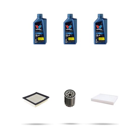 Kit tagliando 3 FILTRI e 3L OLIO compatibile con Nissan Almera II (N16) 1.5 72kw Dal 2002