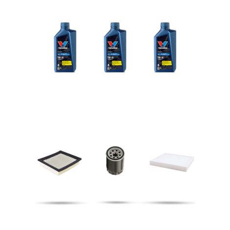 Kit tagliando 3 FILTRI e 3L OLIO compatibile con Nissan Almera II (N16) 1.8 84kw Dal 2000