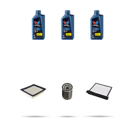 Kit tagliando 3 FILTRI e 3L OLIO compatibile con Nissan Micra III (k12) 1.4 16v 65kw Dal 2003 al 2010