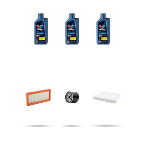 Kit tagliando 3 FILTRI e 3L OLIO compatibile con Nissan Micra V (K14F) 1.0 52KW Dal 2017