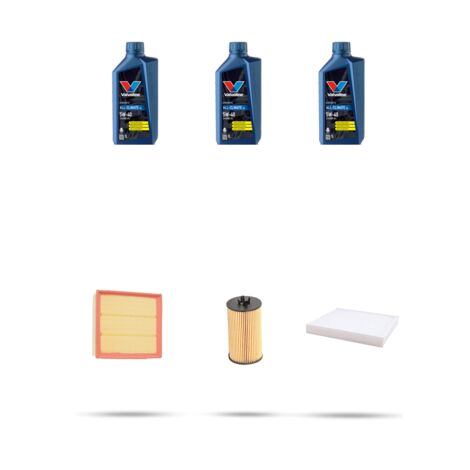 Kit tagliando 3 FILTRI e 3L OLIO compatibile con Opel Corsa D 1.0 12V 44kw Dal 2006 al 2009