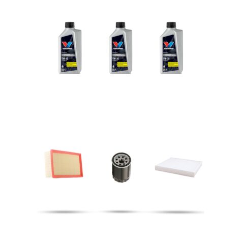 Kit tagliando 3 FILTRI e 3L OLIO compatibile con Opel Crossland X (P17) 1.2 60kw dal 2017