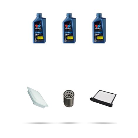 Kit tagliando 3 FILTRI e 3L OLIO compatibile con Peugeot 107 1.0 50kw Dal 2005