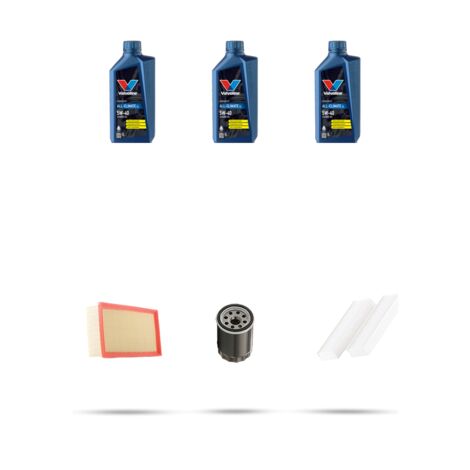 Kit tagliando 3 FILTRI e 3L OLIO compatibile con Peugeot 301 1.2 VTI 53kw dal 2013