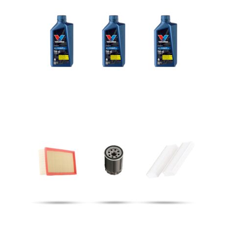 Kit tagliando 3 FILTRI e 3L OLIO compatibile con Peugeot 308 II 1.2 VTi 60kw dal 2013
