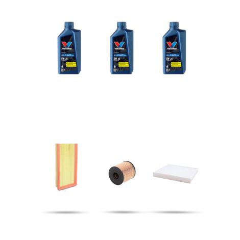 Kit tagliando 3 FILTRI e 3L OLIO compatibile con Peugeot Bipper 1.4 54kw Dal 2008