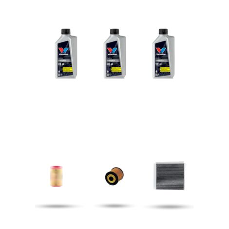 Kit tagliando 3 FILTRI e 3L OLIO compatibile con Smart City-Coupe /Cabrio /ForTwo (450) 700 37kw Dal 2003 al 2007