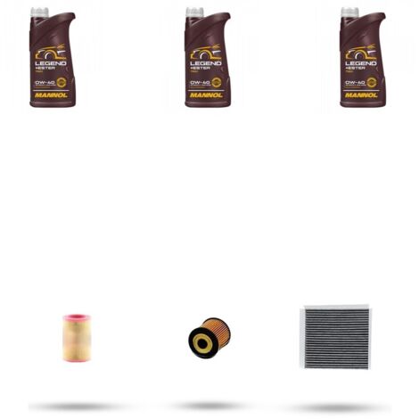 Kit tagliando 3 FILTRI e 3L OLIO compatibile con Smart City-Coupe /Cabrio /ForTwo (450) 700 45kw Dal 2003 al 2007