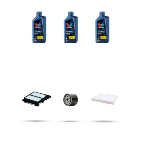 Kit tagliando 3 FILTRI e 3L OLIO compatibile con Suzuki Baleno II 1.0 82kw dal 2016