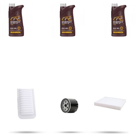 Kit tagliando 3 FILTRI e 3L OLIO compatibile con Suzuki Splash 1.0 48kw dal 2008