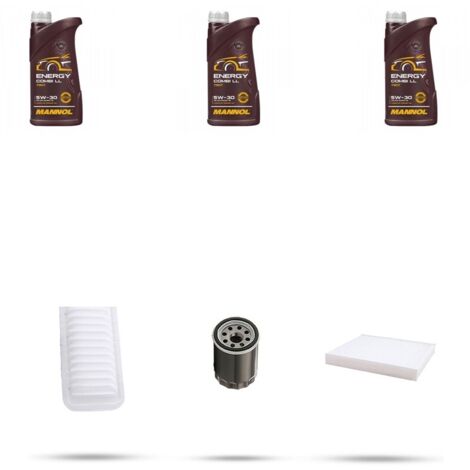 Kit tagliando 3 FILTRI e 3L OLIO compatibile con Suzuki Swift IV 1.2 69kw dal 2010