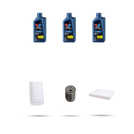 Kit tagliando 3 FILTRI e 3L OLIO compatibile con Toyota IQ 1.0 50kw dal 2009