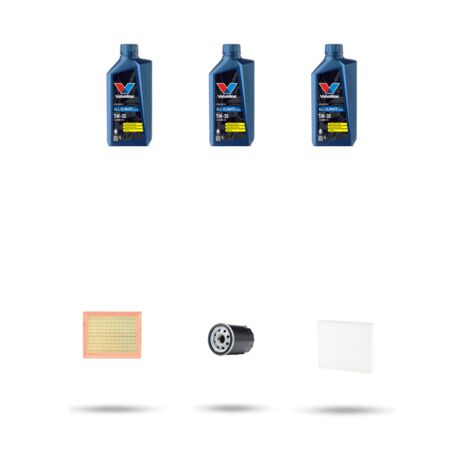 Kit tagliando 3 FILTRI e 3L OLIO compatibile con Toyota Yaris III (XP13) 1.0 12v 51kw Dal 2011