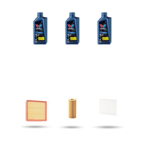 Kit tagliando 3 FILTRI e 3L OLIO compatibile con Vw POLO IV (9N) 1.2 44kw Dal 2007