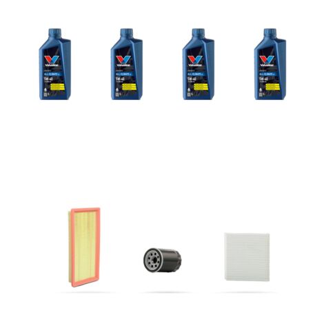 Kit tagliando 3 FILTRI e 4L OLIO compatibile con Alfa Romeo Mito (955) 1.4 16v 57kw dal 2008