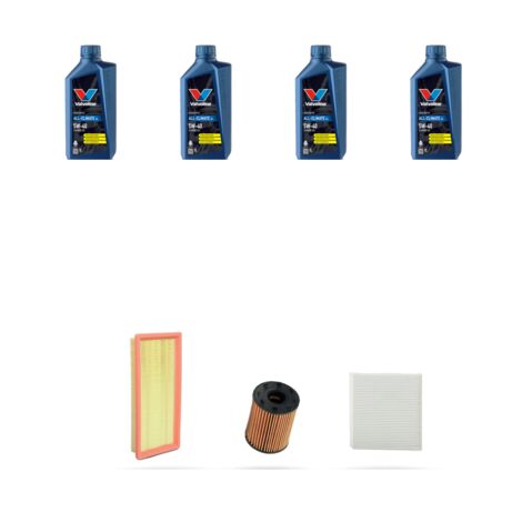 Kit tagliando 3 FILTRI e 4L OLIO compatibile con Alfa Romeo Mito (955) 1.4 TB 16v 77kw dal 2009