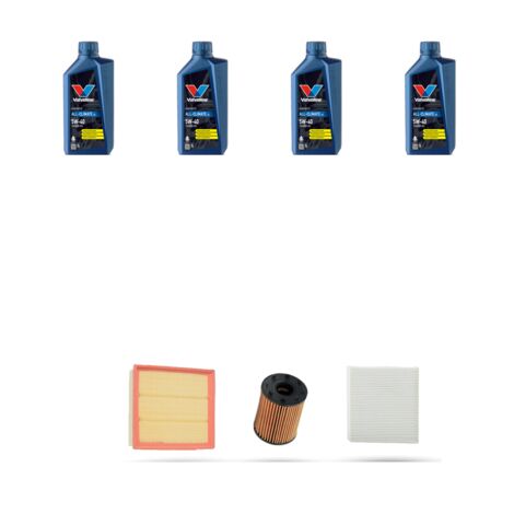 Kit tagliando 3 FILTRI e 4L OLIO compatibile con Alfa Romeo Mito (955) 1.4 TB 16v Multi Air 99kw dal 2009