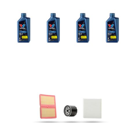 Kit tagliando 3 FILTRI e 4L OLIO compatibile con Audi A1 (8X1,8XK) 1.0 tfsi 60kw 2016