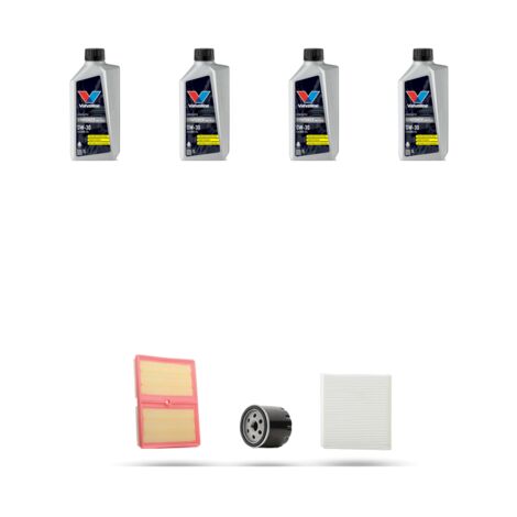 Kit tagliando 3 FILTRI e 4L OLIO compatibile con Audi A1 (GBA) 25 tfsi 1.0 70kw dal 2018