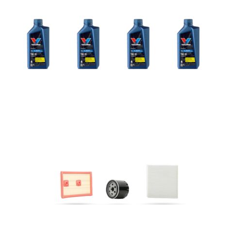 Kit tagliando 3 FILTRI e 4L OLIO compatibile con Audi A3 (8V1,8VK) 1.2 tfsi 8v 77kw dal 2013
