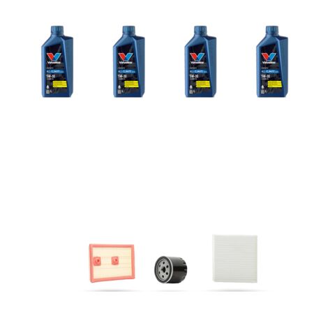 Kit tagliando 3 FILTRI e 4L OLIO compatibile con Audi A3 (8V1,8VK) 1.4 TFSI 8v 92kw dal 2012