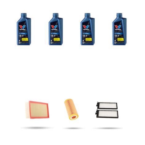 Kit tagliando 3 FILTRI e 4L OLIO compatibile con Chevrolet Korando 2.0 16V 94KW dal 1998