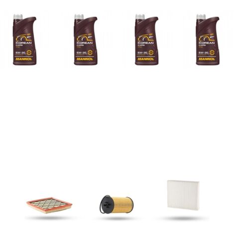 Kit tagliando 3 FILTRI e 4L OLIO compatibile con Chevrolet Orlando 1.4 turbo 103kw dal 2012
