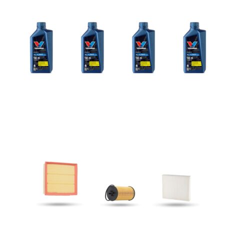 Kit tagliando 3 FILTRI e 4L OLIO compatibile con Chevrolet Trax 1.4 turbo 103kw dal 2013