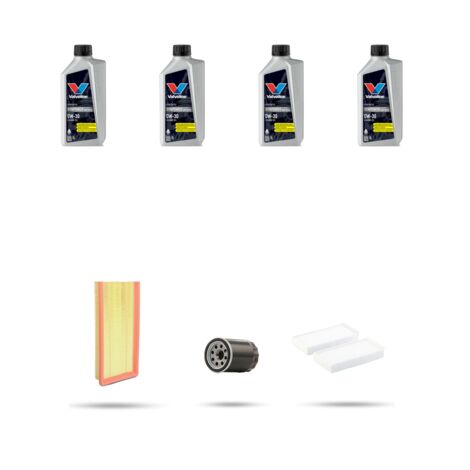Kit tagliando 3 FILTRI e 4L OLIO compatibile con Citroen Berlingo II 1.2 pureTech 81kw dal 2016
