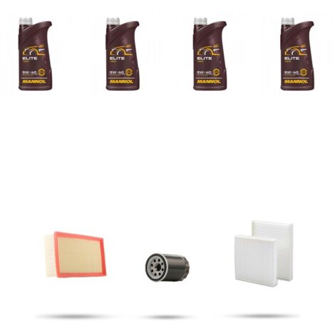 Kit tagliando 3 FILTRI e 4L OLIO compatibile con Citroen C3 II 1.0 vti 50kw dal 2012
