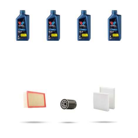 Kit tagliando 3 FILTRI e 4L OLIO compatibile con Citroen C3 II 1.0 vti 50kw dal 2012