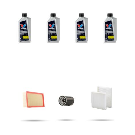 Kit tagliando 3 FILTRI e 4L OLIO compatibile con Citroen C3 III 1.2 Puretech 60kw dal 2016