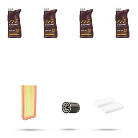 Kit tagliando 3 FILTRI e 4L OLIO compatibile con Citroen C4 Picasso II 1.2 PureTech 81kw dal 2016