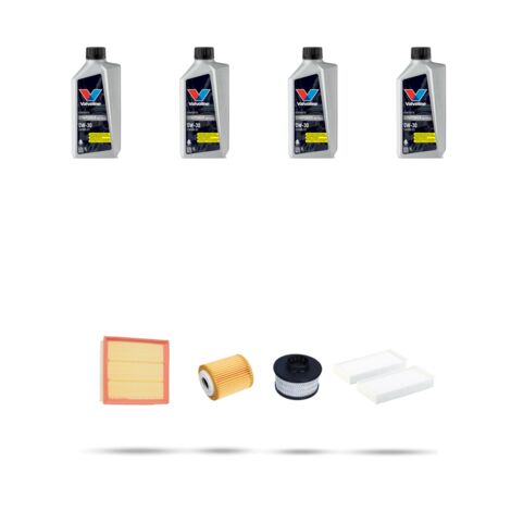 Kit tagliando 3 FILTRI e 4L OLIO compatibile con Citroen C5 Aircross 1.5 BlueHDi 96kw dal 2018