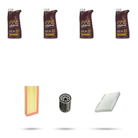 Kit tagliando 3 FILTRI e 4L OLIO compatibile con Citroen Ds4 1.2 e-THP 96kw dal 2014