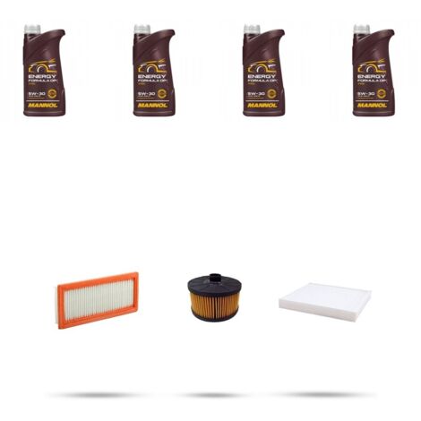 Kit tagliando 3 FILTRI e 4L OLIO compatibile con Dacia Jogger 1.0 81kw dal 2022