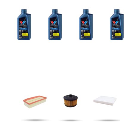 Kit tagliando 3 FILTRI e 4L OLIO compatibile con Dacia Sandero II 1.0 LPG 74kw dal 2019
