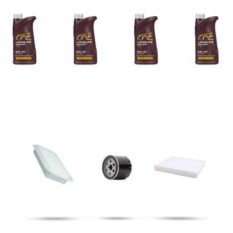 Kit tagliando 3 FILTRI e 4L OLIO compatibile con Daihatsu Terios 1.3 16v 63kw dal 2000