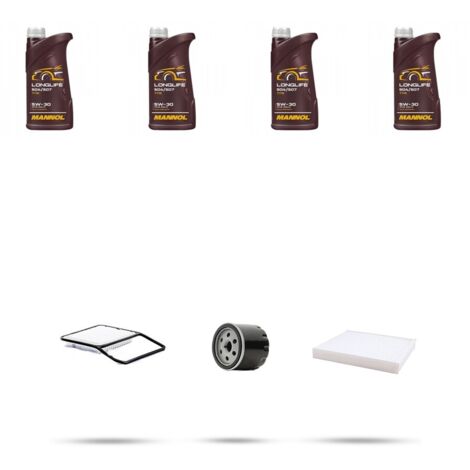 Kit tagliando 3 FILTRI e 4L OLIO compatibile con Daihatsu Terios 1.5i 16v 77kw dal 2006
