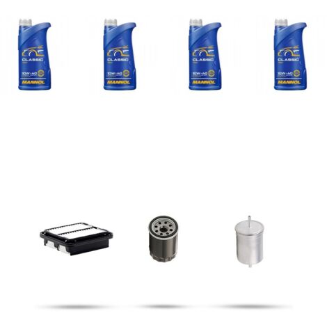 Kit tagliando 3 FILTRI e 4L OLIO compatibile con Dr 1 1.3 LGP 61kw dal 2010